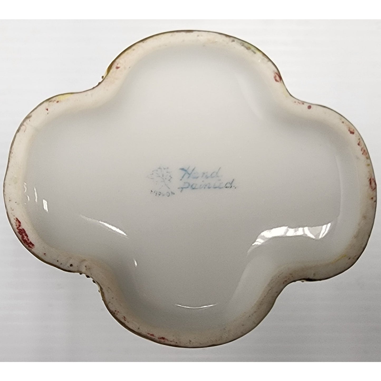 Antique Nippon Hand Painted Pitcher Gold Trim Leaf Mark Japan 4" Floral Berry