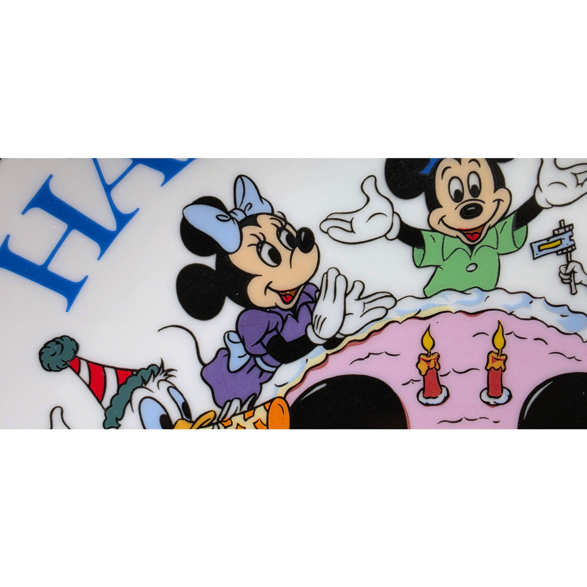 Vintage Mickey Mouse 50th Birthday Commemorative Plate 1978 Gold Rim Disney 9.25"
