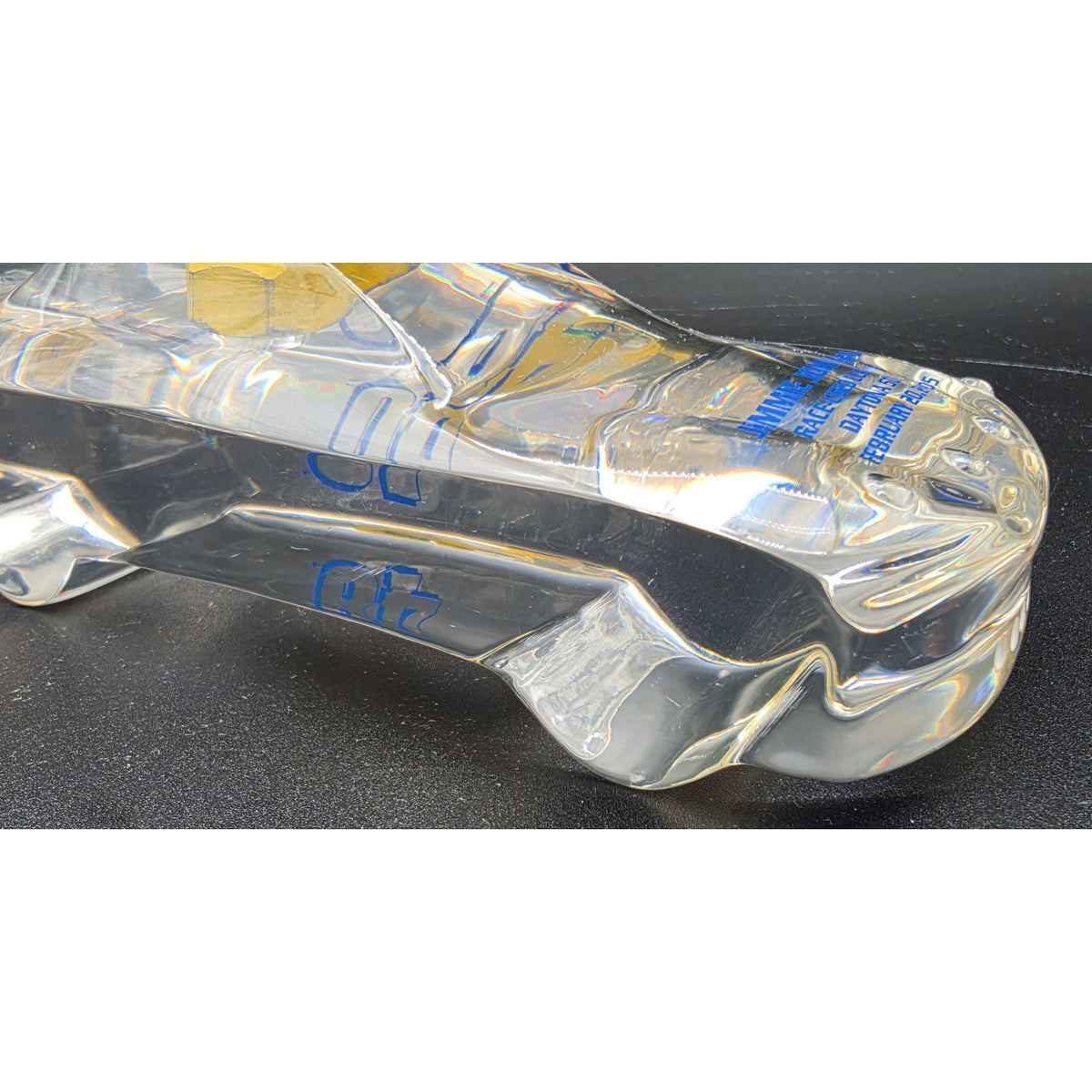 Jimmie Johnson #48 Autographed 2005 Daytona 500 Race Used Lug Nut Acrylic 1/100