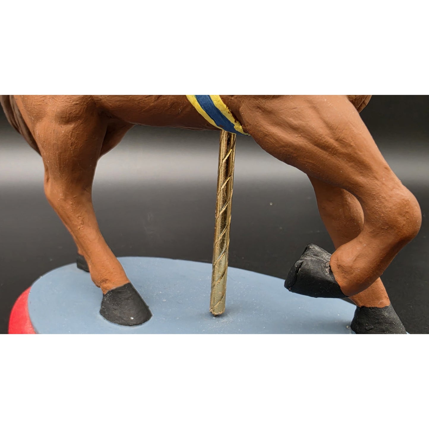 Vintage Handpainted Carousel Horse Figurines Set – Ceramic & Porcelain Pair