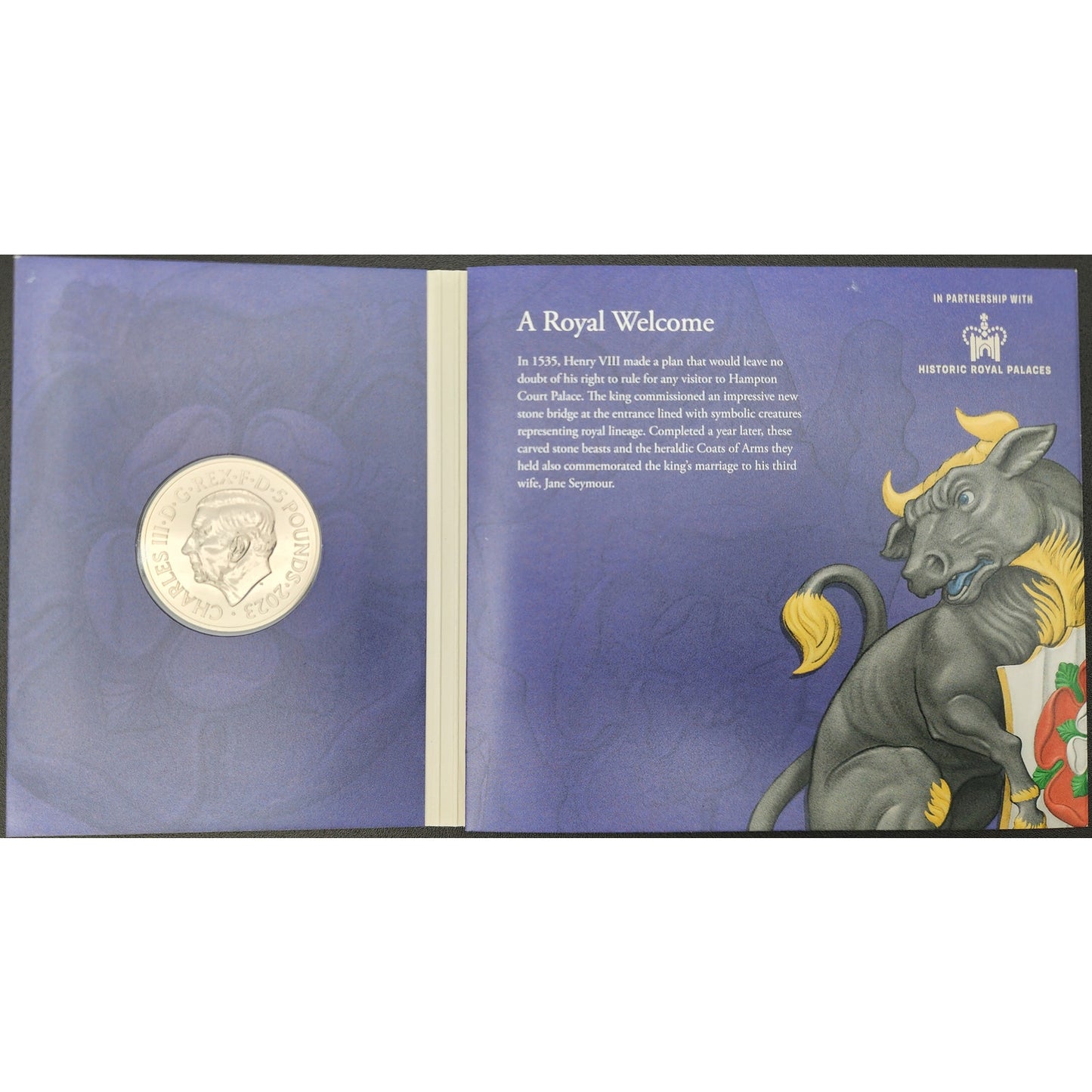 2023 1 oz Proof .999 Silver British Bull of Clarence AND £5 BU Coins w/ OGP/COAs