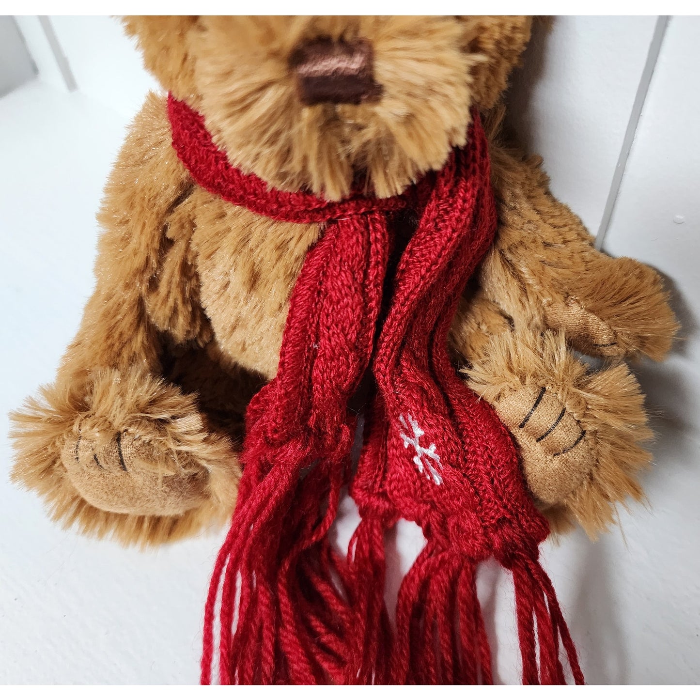 Boyds “Floyd” Archive Bear + Bath & Body Works Snowflake Scarf Bear, 2 Plush Set