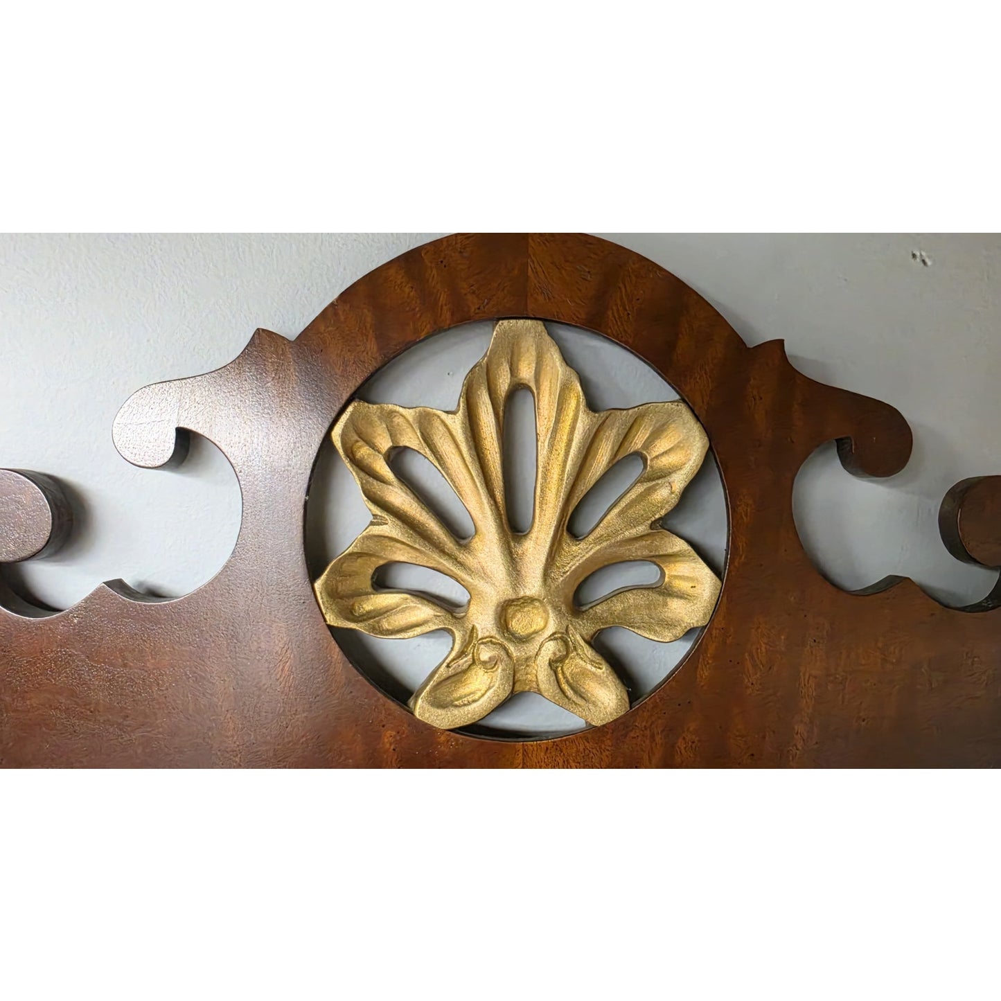Vintage Councill Craftsmen Ornate Beveled Mirror 42x21 Mahogany Beauty