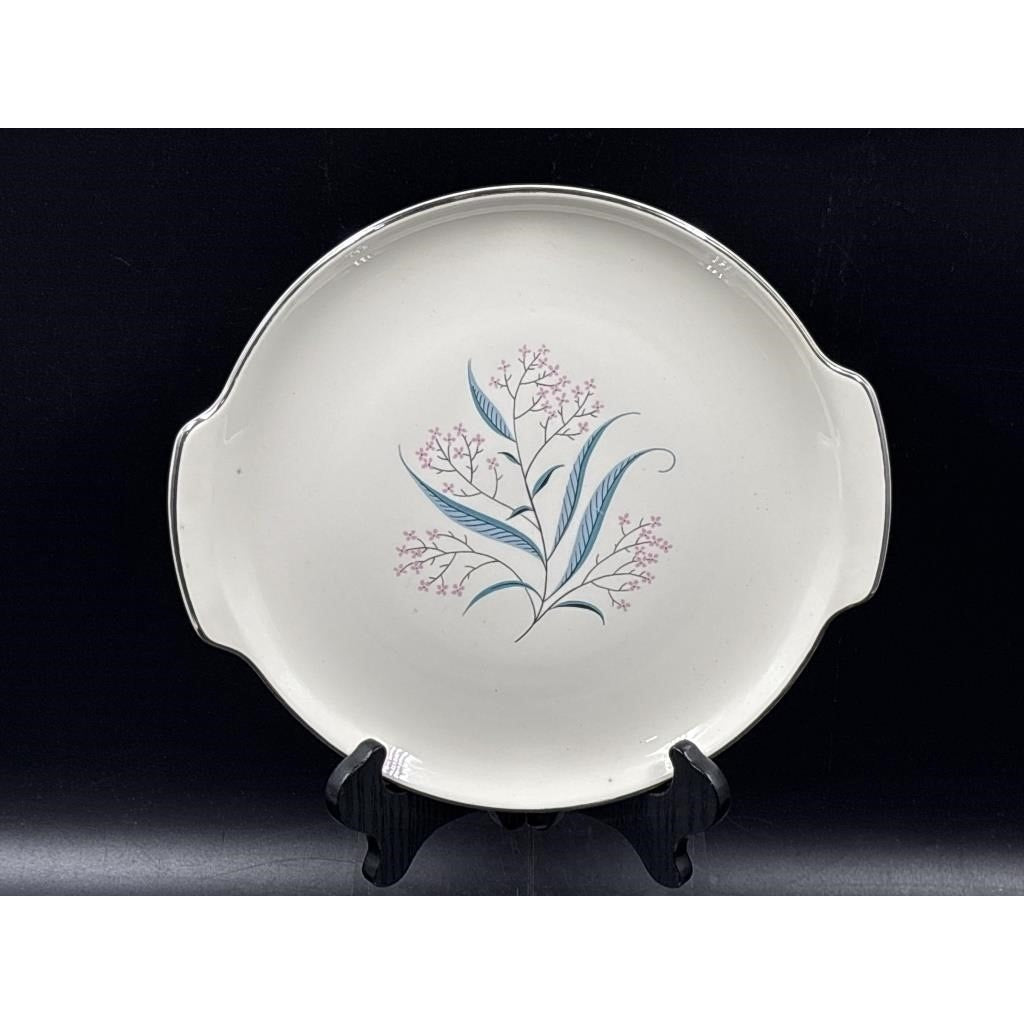 Alliance China Co. Regal Hand Decorated China Set – 14pc - Platinum Rim  (Chip on Saucer)