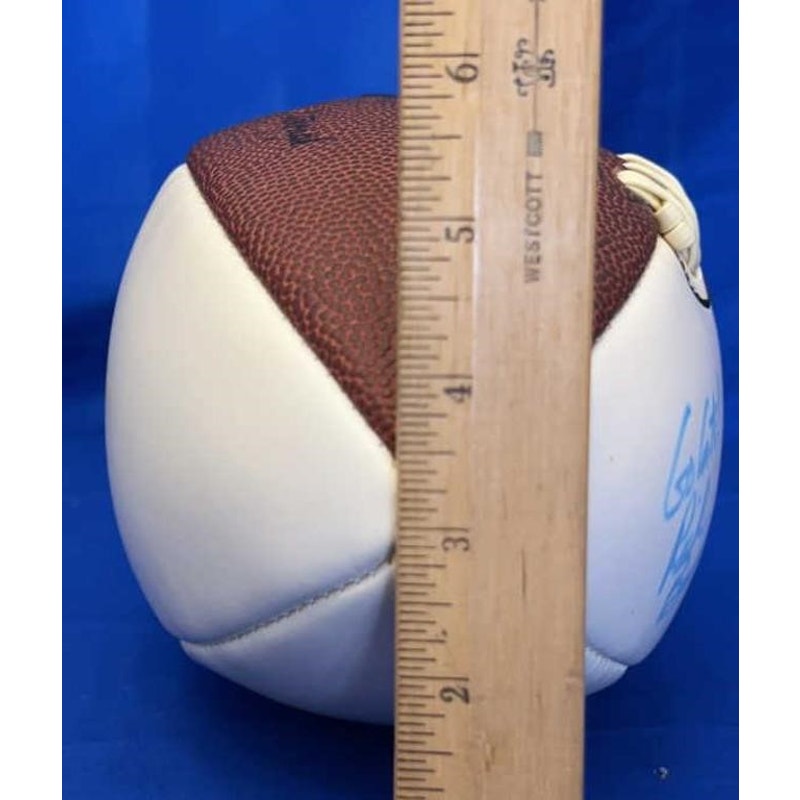 Kentucky Wildcats Rich Brooks Signed Football Go Cats! Autograph NCAA Coach UK
