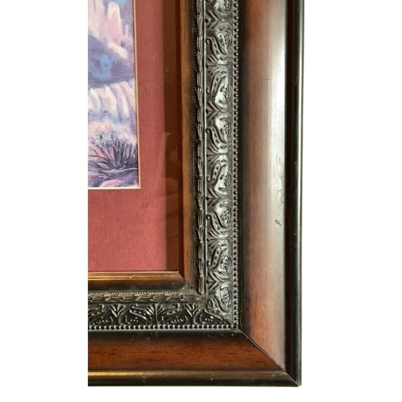 Vintage Jonnie’ Ko Kostoff Signed Serigraph Native American Girl w/ Rabbit 1990