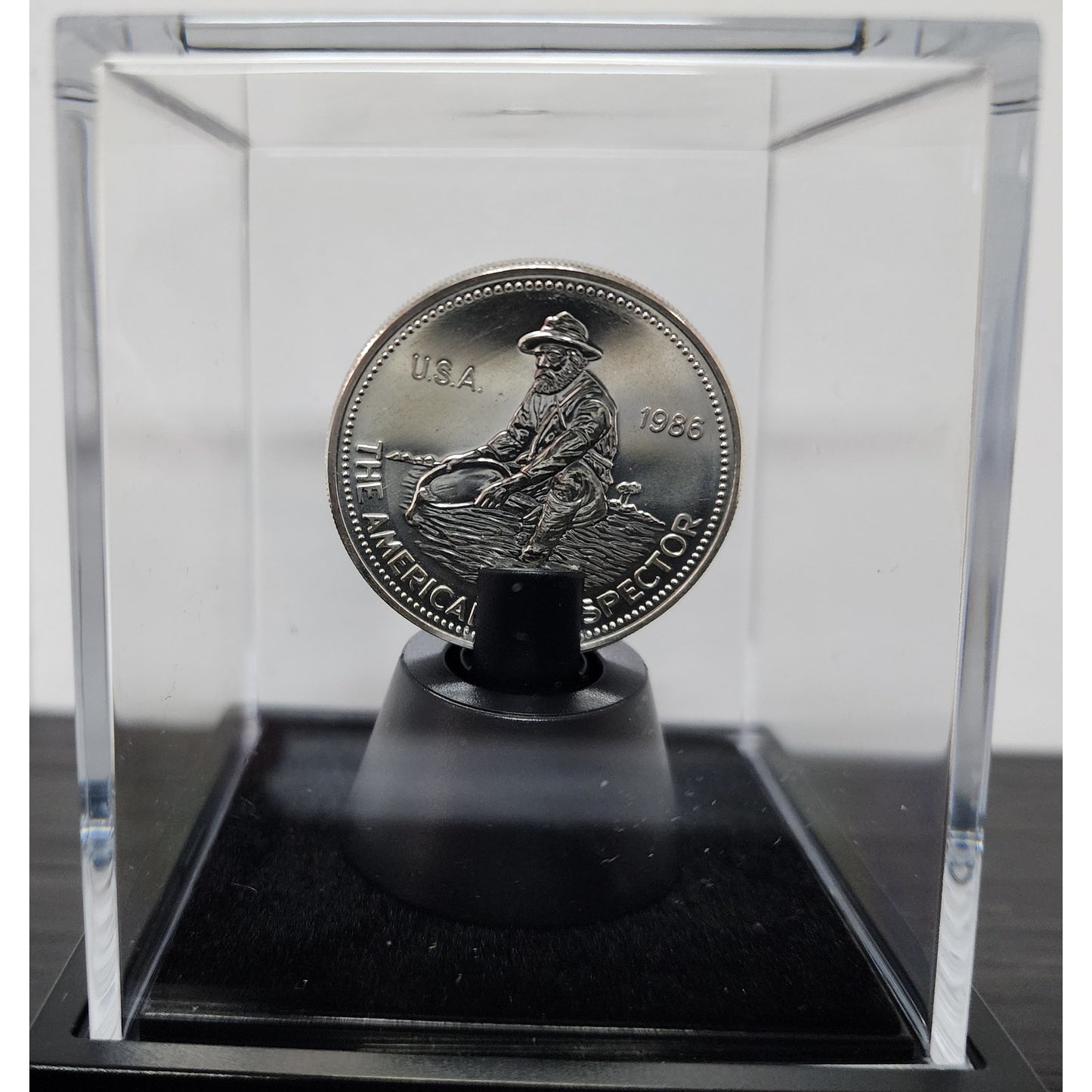 2011 Canada Maple Leaf & 1986 Prospector .9999 Silver 1 Oz Coins  inDisplay Case