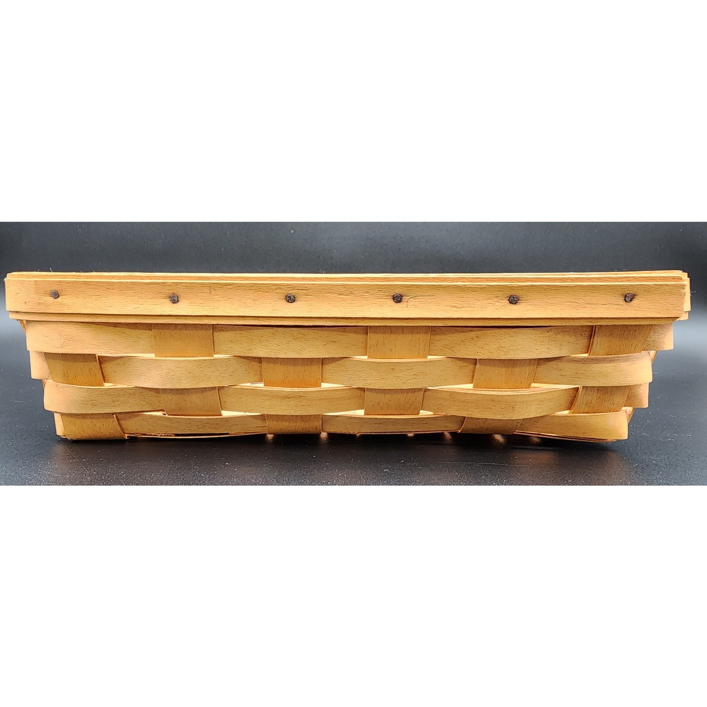 Longaberger Handwoven Basket 1998 SDW Signed – Small Utility Storage Tray