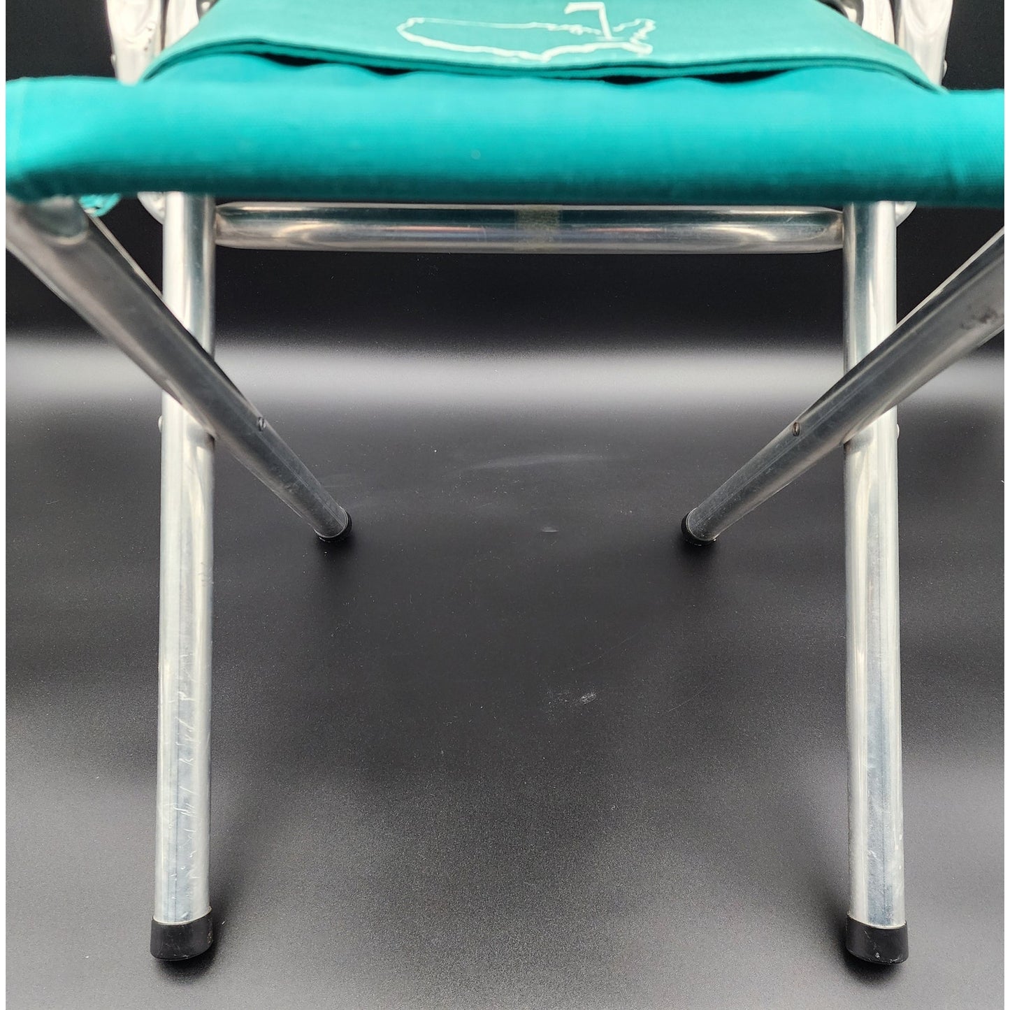 Vintage Masters Tournament Folding Chair Teal Green w/ Extra Cover Lightweight