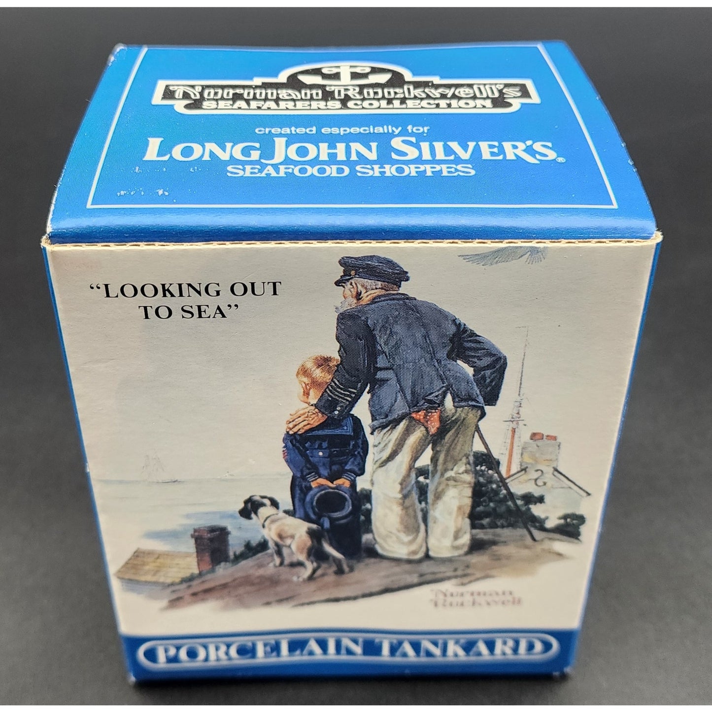 1985 Norman Rockwell Seafarers Tankard Set of 4 w/ Boxes Japan 22K Gold by LJS