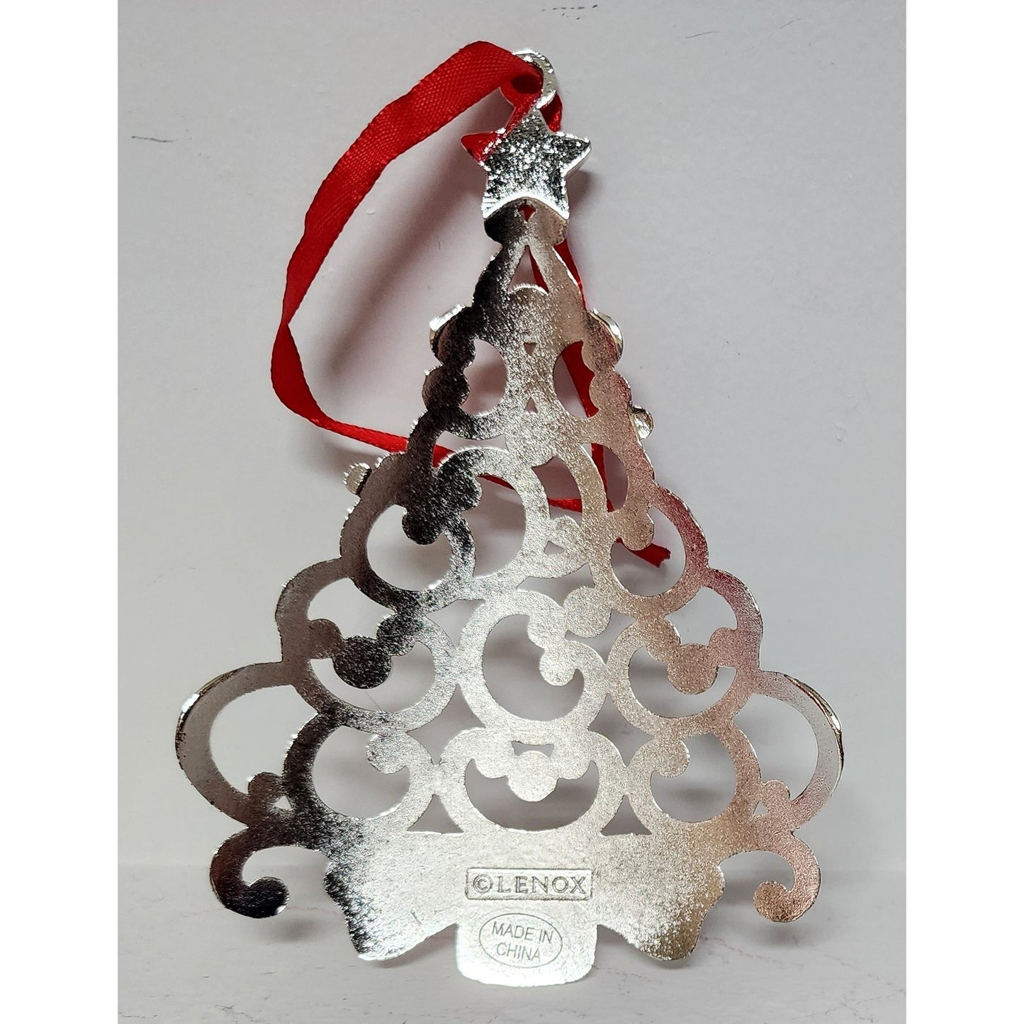 Lenox Silverplate Crystal Tree & Train Ornaments w/ Boxes – Vintage Holiday Set