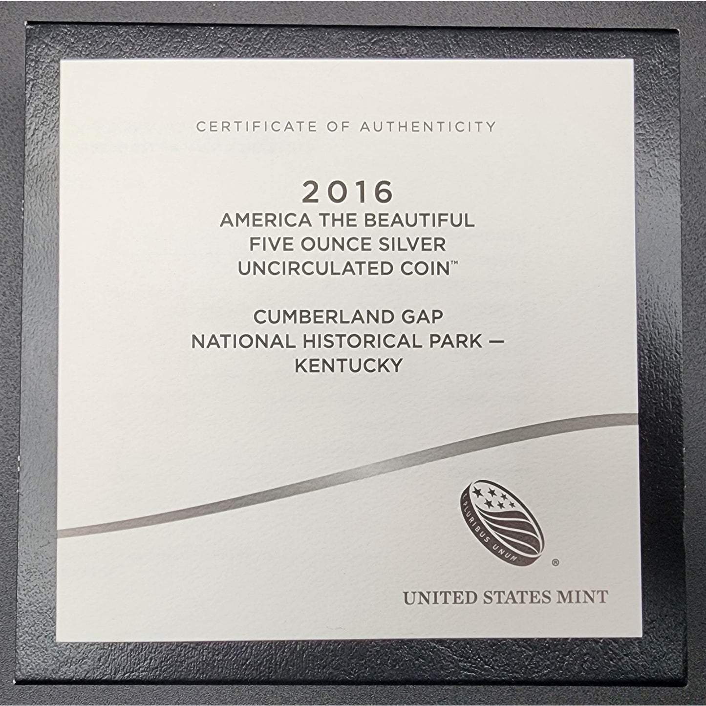 Kentucky Heritage Silver Set: 5oz Cumberland Gap, 1oz Flag Bar, Silver Quarter, $1 Bluegrass Coin