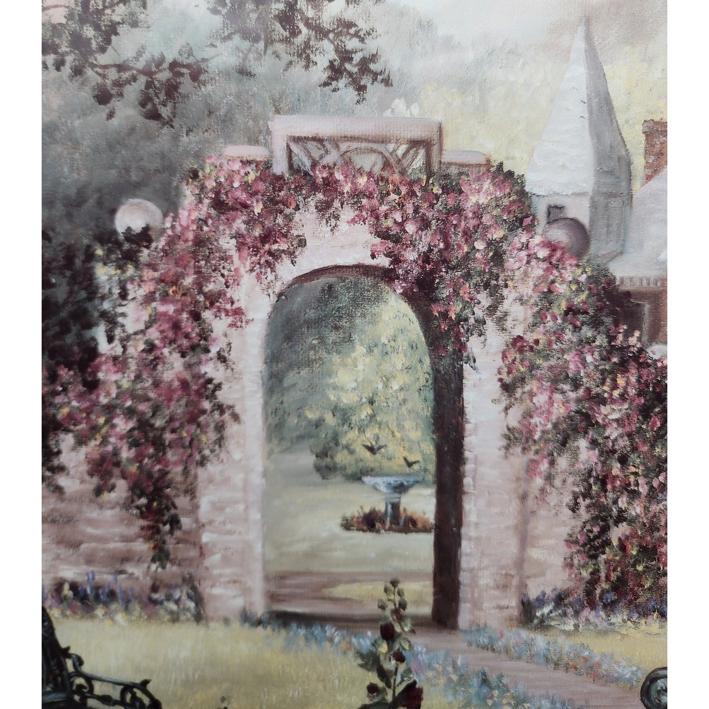 “The Courtyard” Glynda Turley Ltd Ed #836/2500 Framed Lithograph 26.6” Square