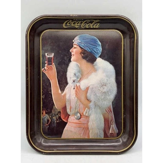 1973 Coca-Cola Tin Tray 1926 Ad Repro  Vintage Serving Decor  10.75x13.25"