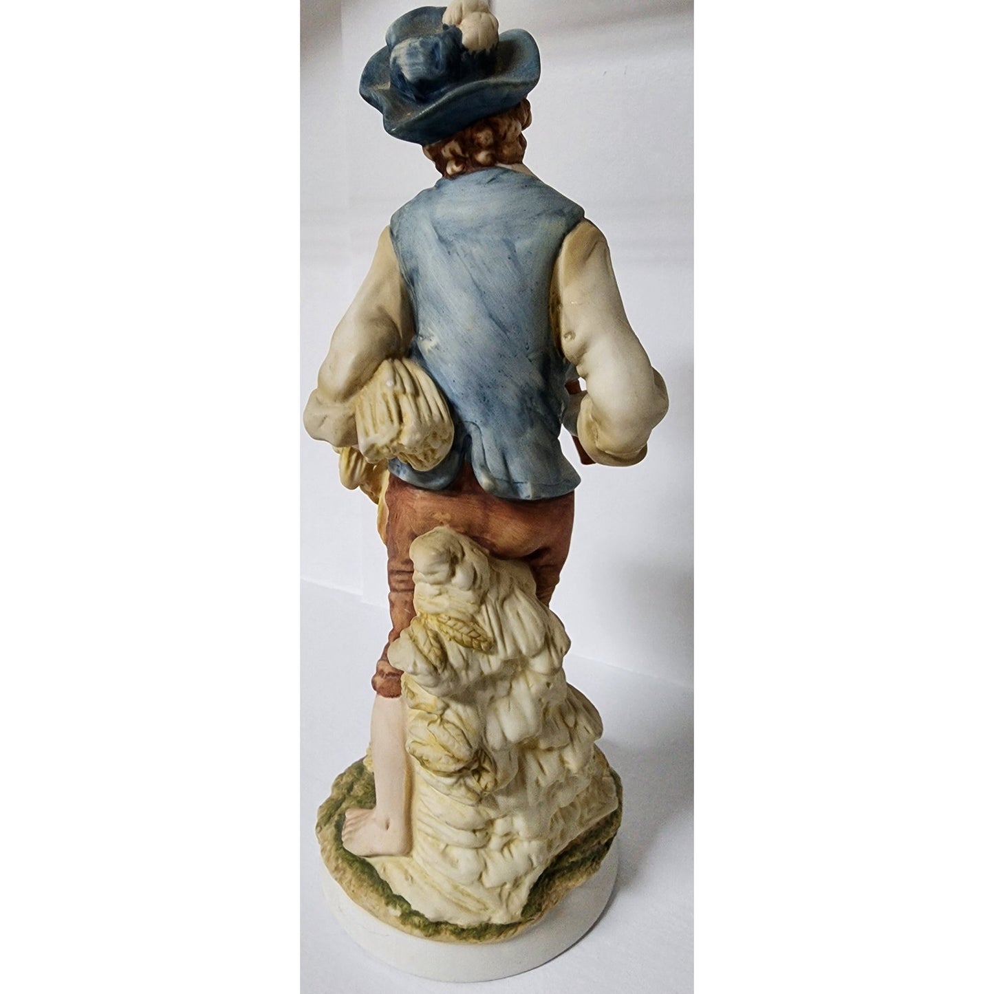 Lefton China Harvest Figurines Man & Woman – Hand Painted Vintage – 10” Tall