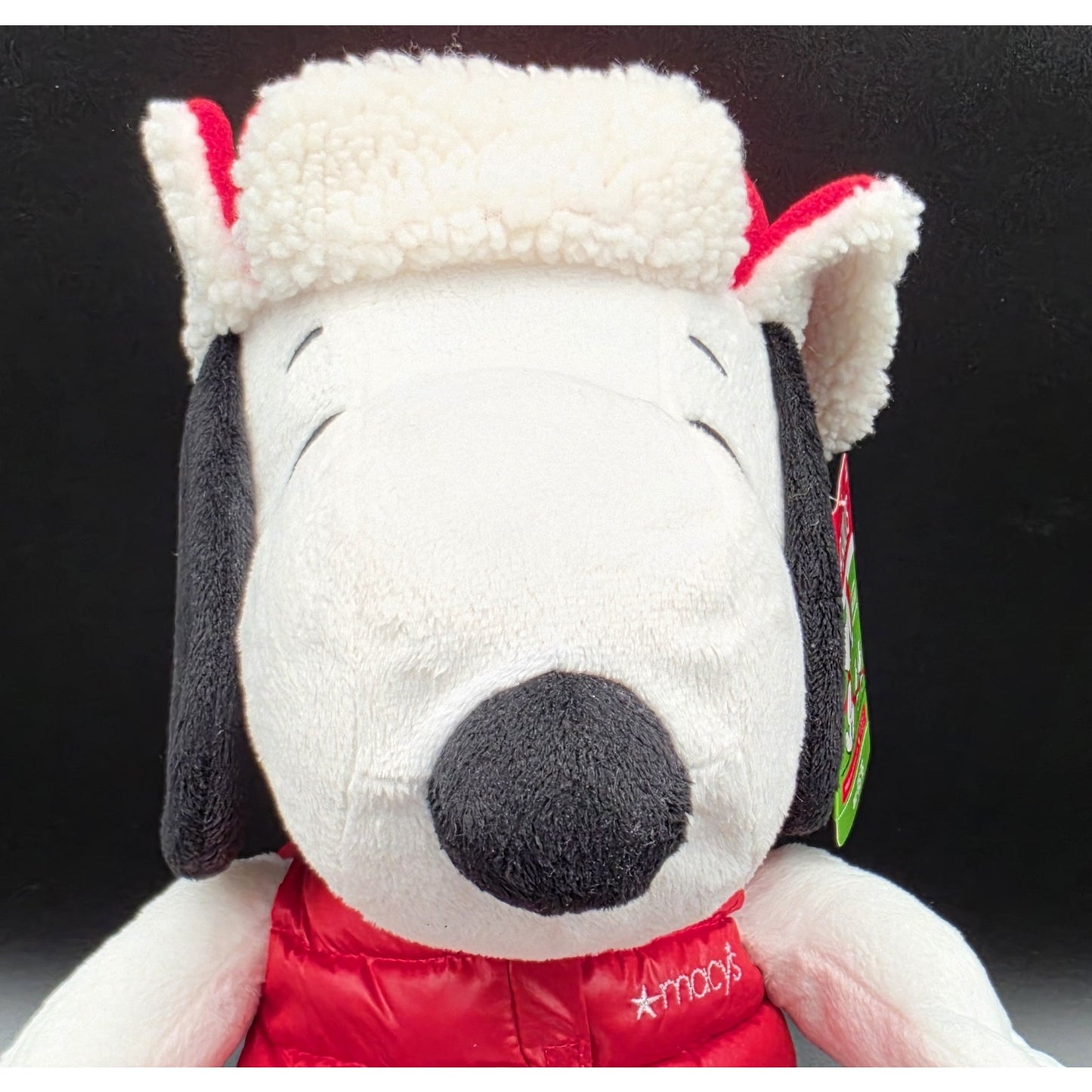 2015 Macy’s Holiday Snoopy Plush + Belle Clip • Peanuts Collectible Set