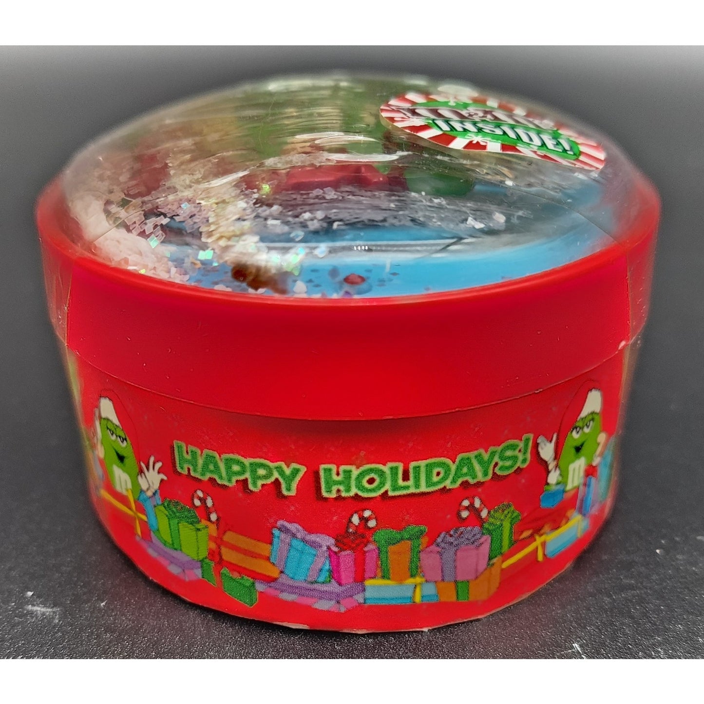 Vintage M&M’s Christmas Lot Ornaments, Gift Boxes & Mini Pail Bowl 1980s–90s
