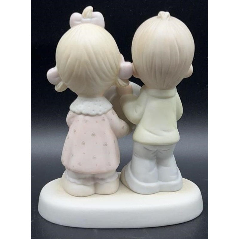 VTG Precious Moments Figurine 1983 Enesco Jonathan & David 40th Anniversary