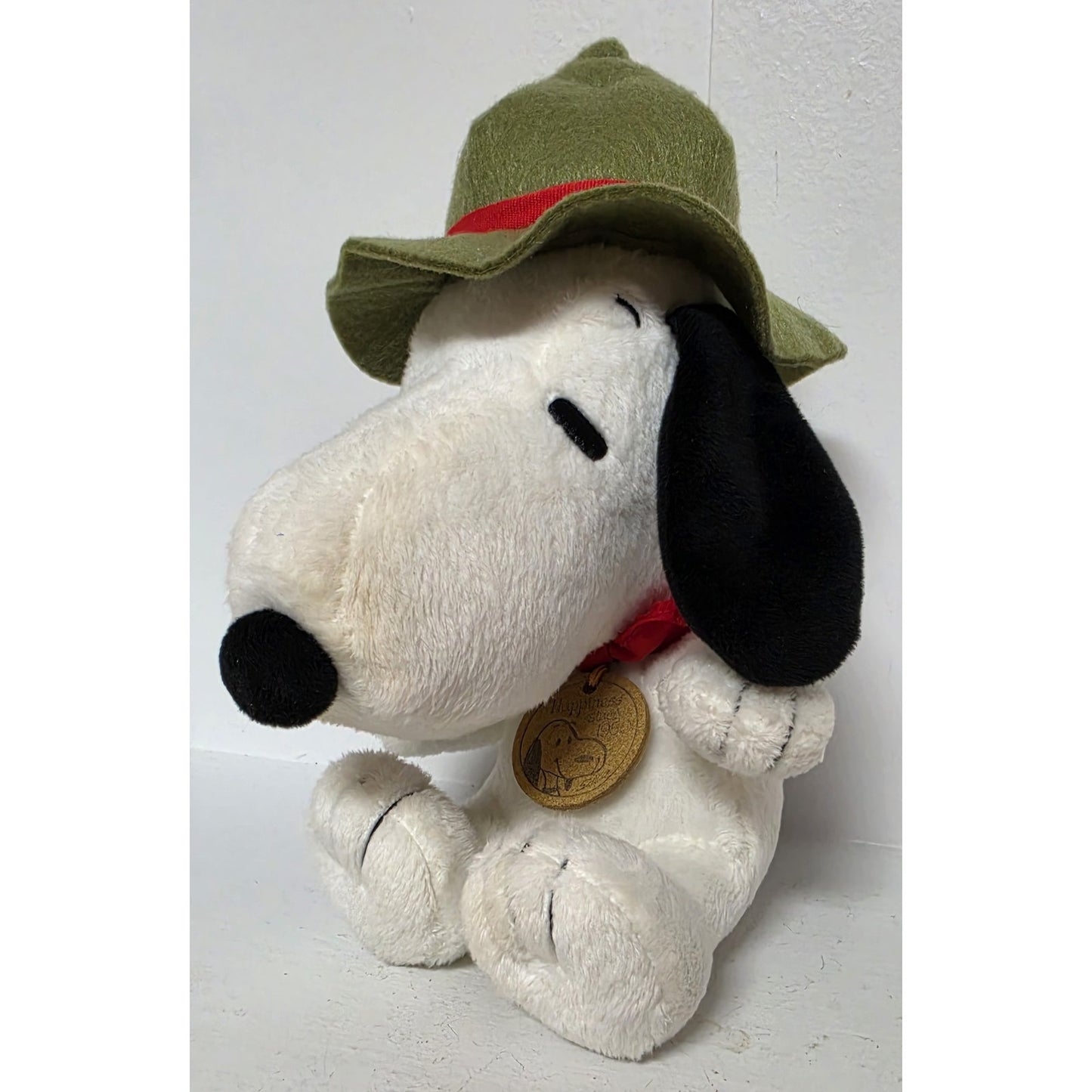 Hallmark Peanuts 2009 Snoopy Plush – Happiness Since 1950, Leather Tag, patina