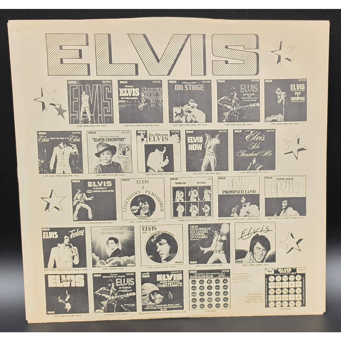 Elvis Presley “Moody Blue” 1977 RCA LP – Blue Vinyl NM, Jacket & Sleeve Good