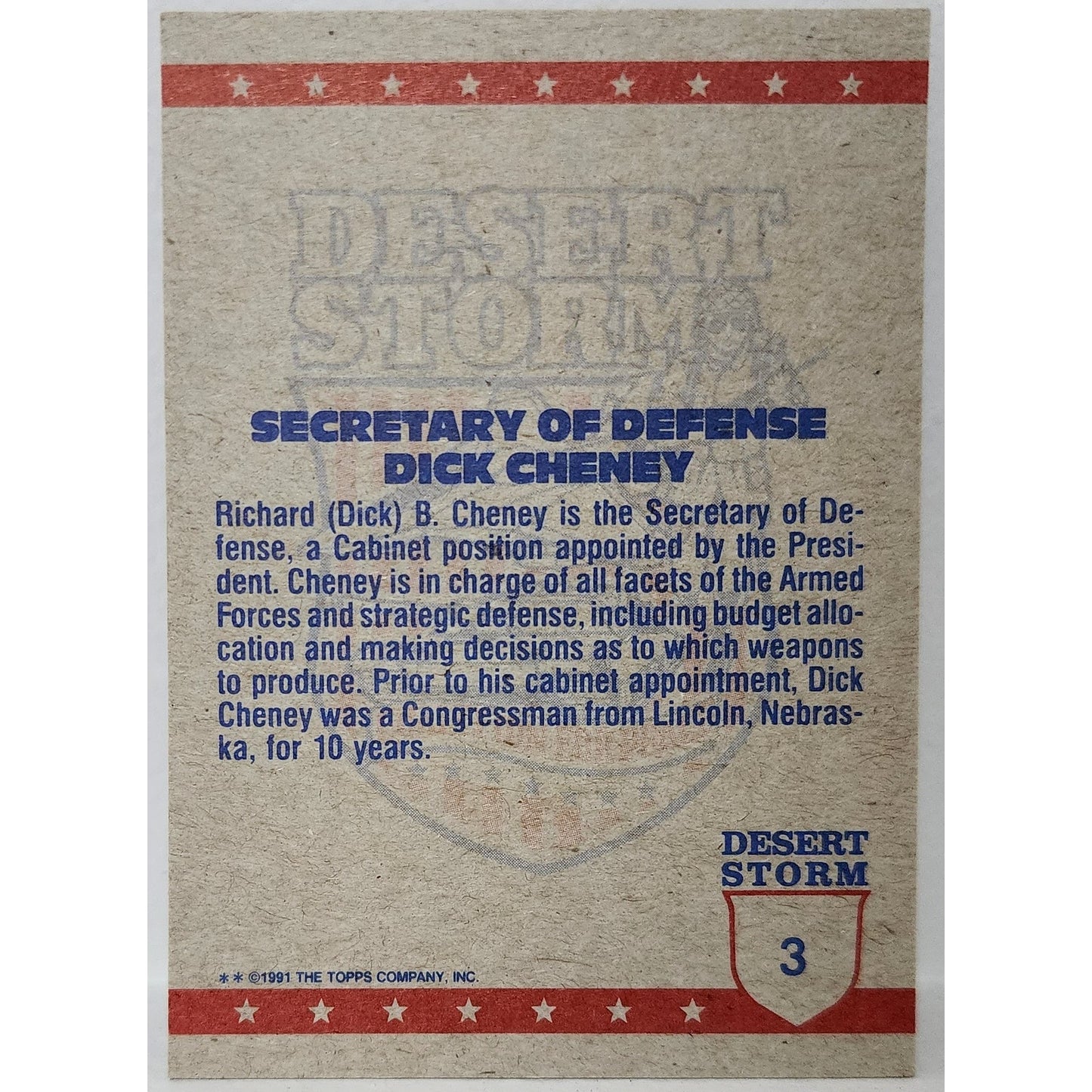 1991 Topps Desert Storm 66 Card Set w/ Box – Bush, Powell, Jets, Missiles, Rare