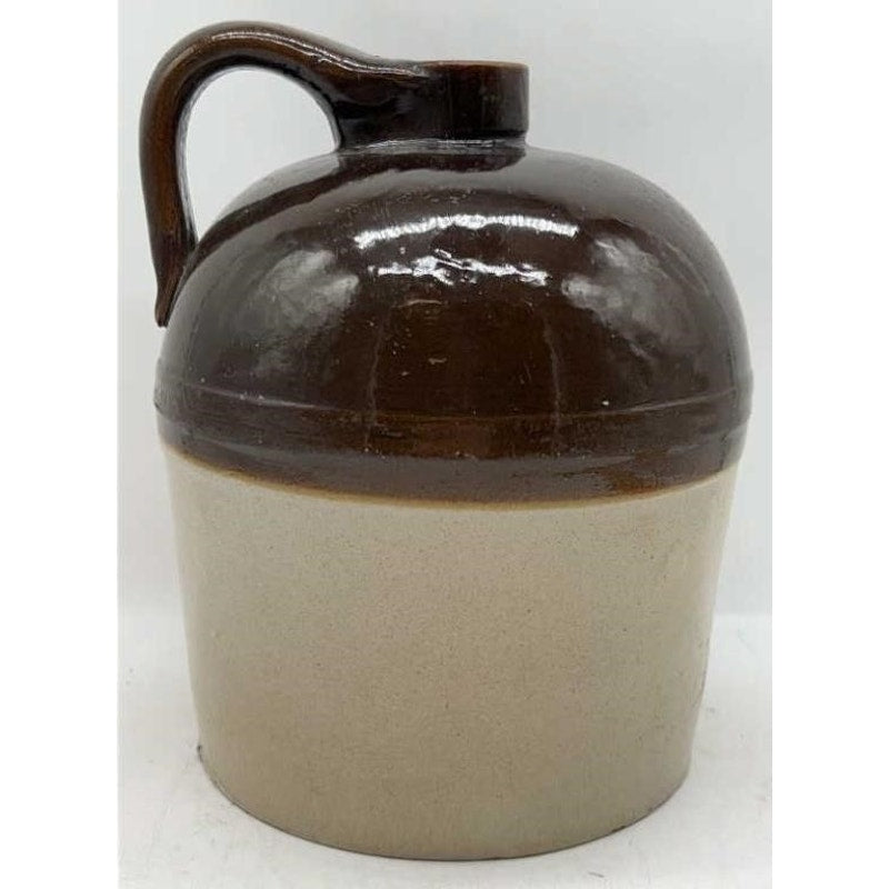 VTG Southern Stoneware Jug 2-Tone 9.25" Crock