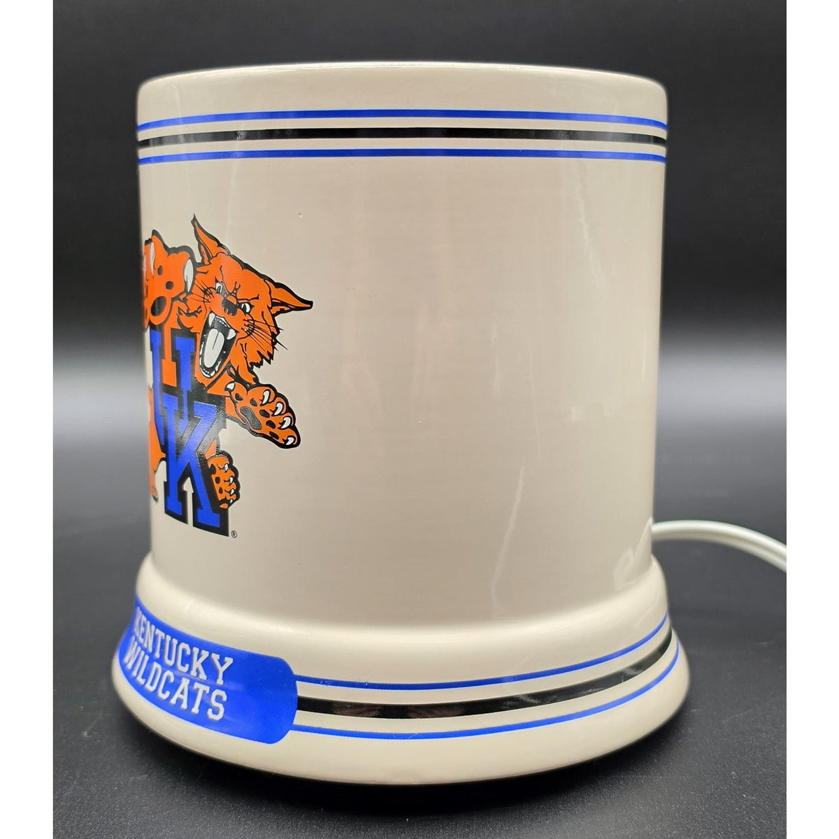 Vintage UK Kentucky Wildcats Ceramic Electric Candle Warmer Jar Melter W/ Scent