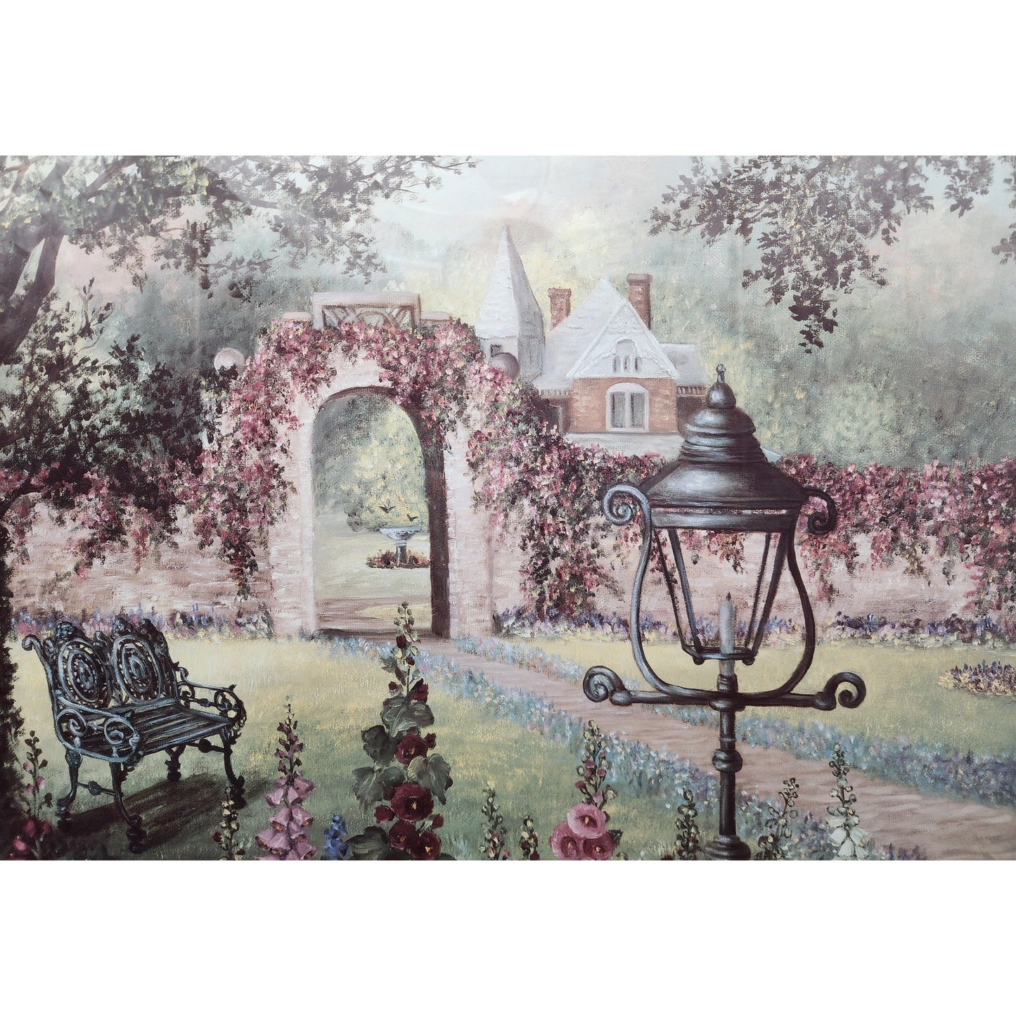 “The Courtyard” Glynda Turley Ltd Ed #836/2500 Framed Lithograph 26.6” Square