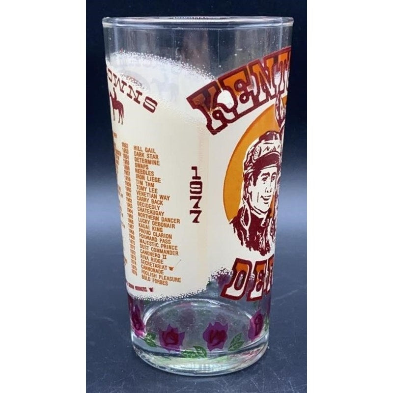 VTG Official 1977 Kentucky Derby Glasses Set of 5 Churchill Downs Souvenir
