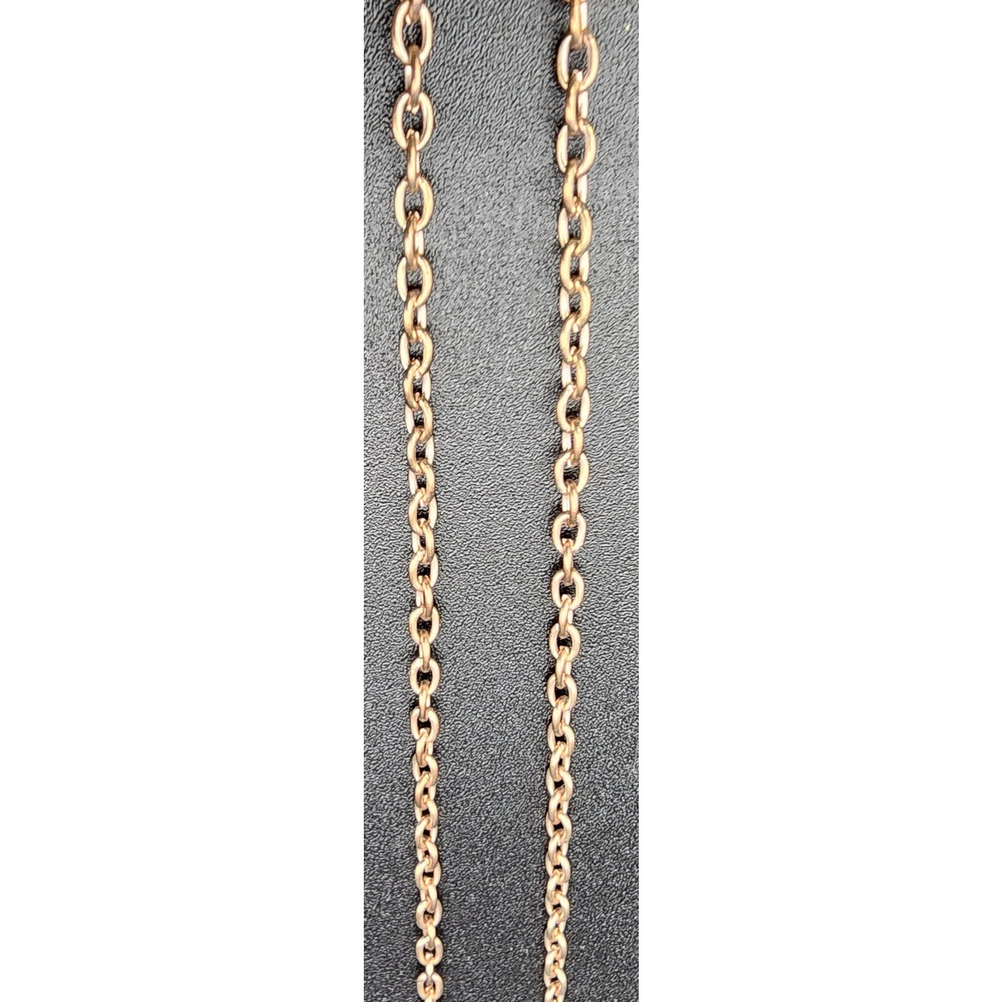 Set of 3 Vintage Gold & Rose Gold Necklaces Tassel Filigree Pendant Lot - 1980s