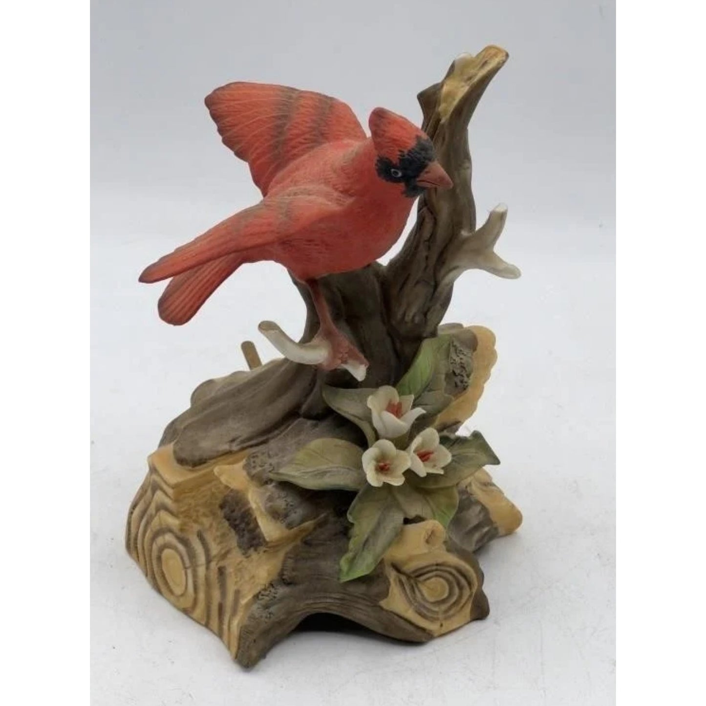 Vintage Cardinal Music Figurine – Wind-Up – 6" Tall – Charming Woodland Design - Rare