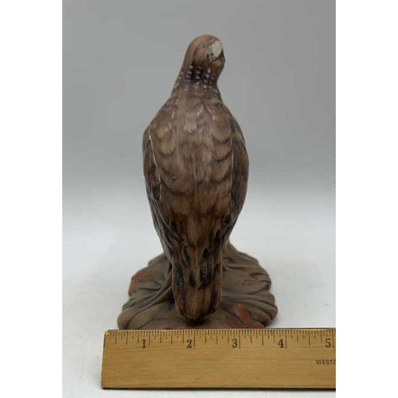 VTG Quail Bird Figurine 7.25" Hand-Painted Ceramic Wildlife Decor Nature Scene
