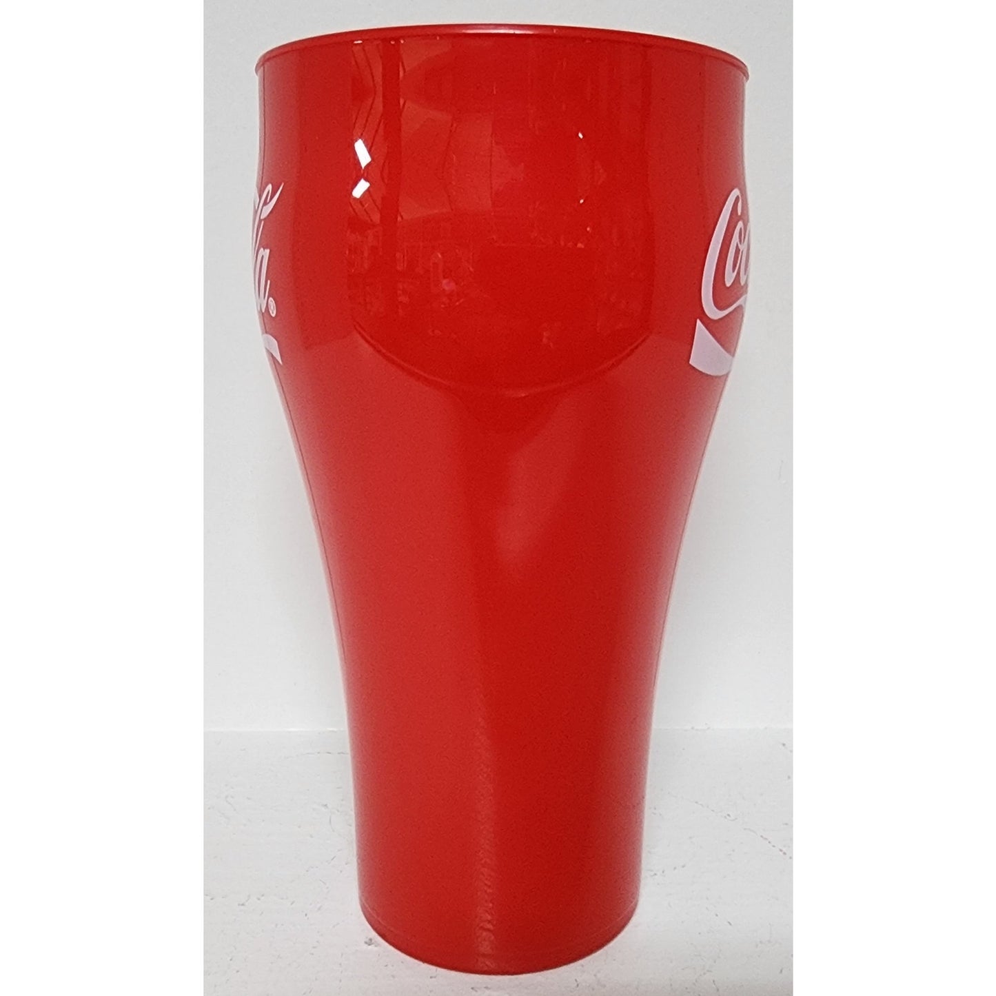Vintage Coca-Cola Plastic Glass Set w/ Large Pop-Top Tray 8 Glasses + Cup