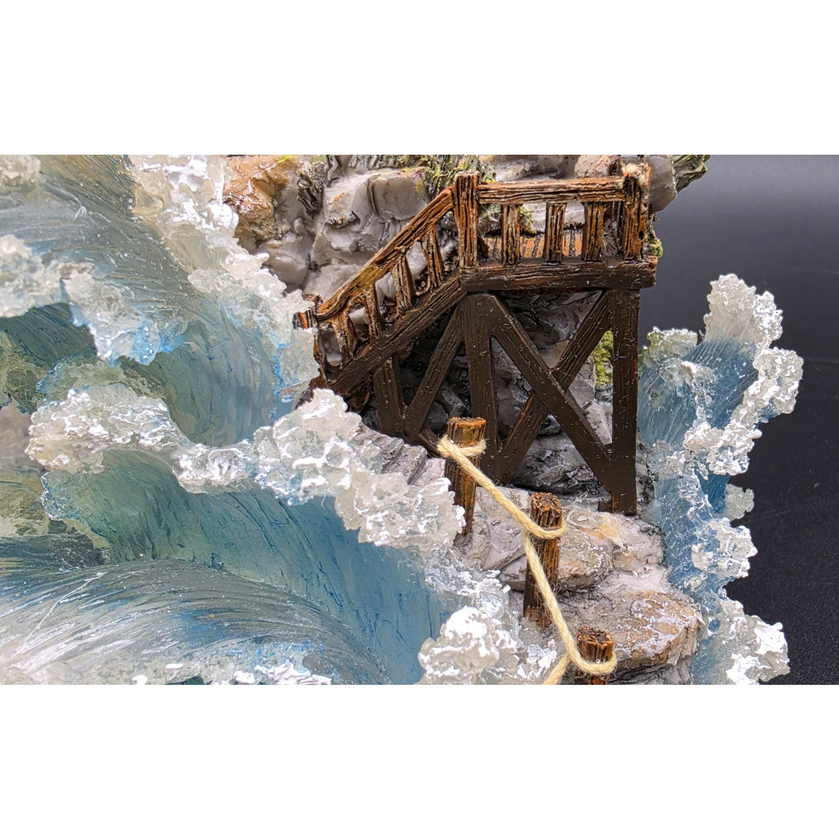 Vintage Light Up Musical Lighthouse Ocean Figurine Ship in Globe Lighted Statue
