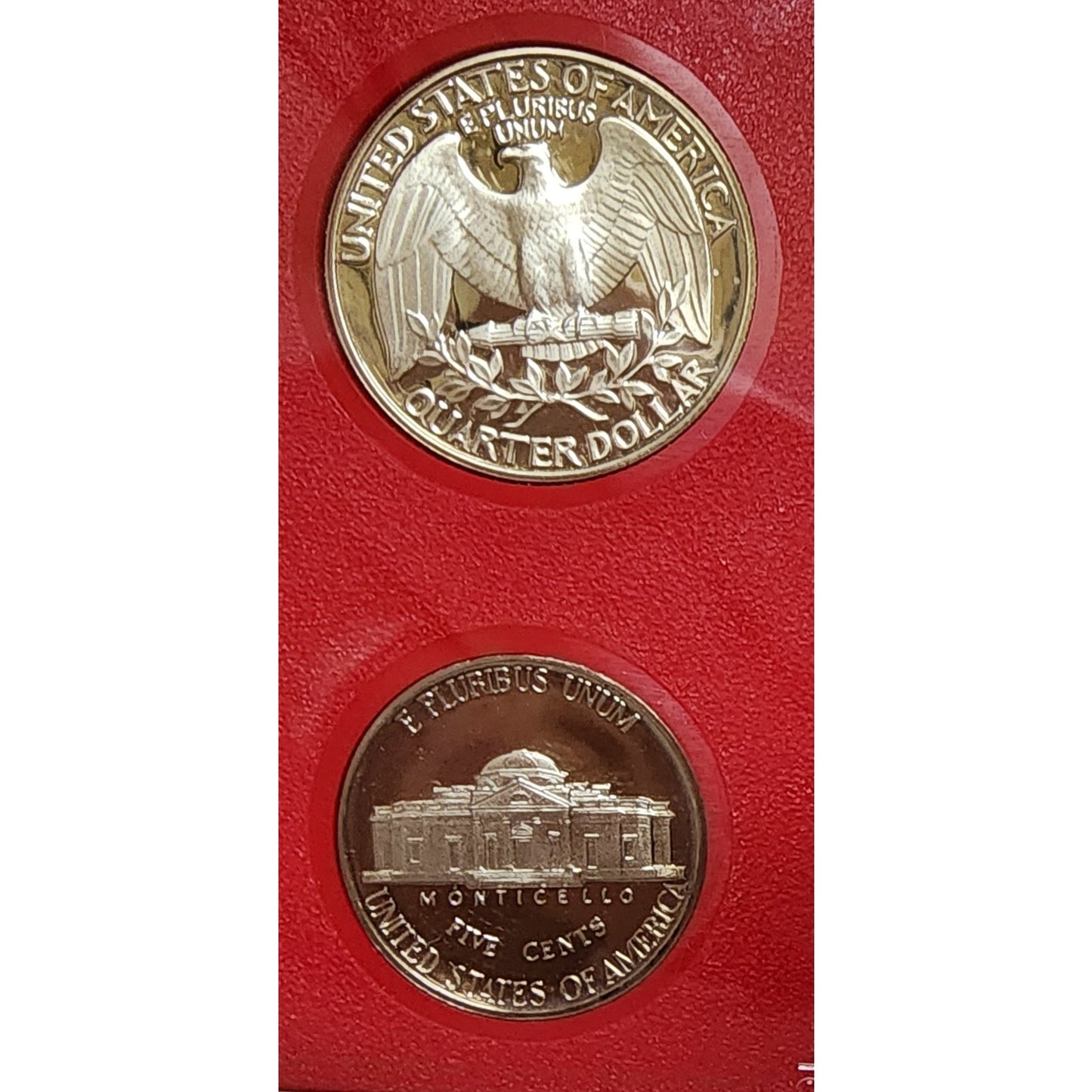 1982 U.S. Mint Proof Set 6 Coins + Treasury Token • Display Case • Original Pack