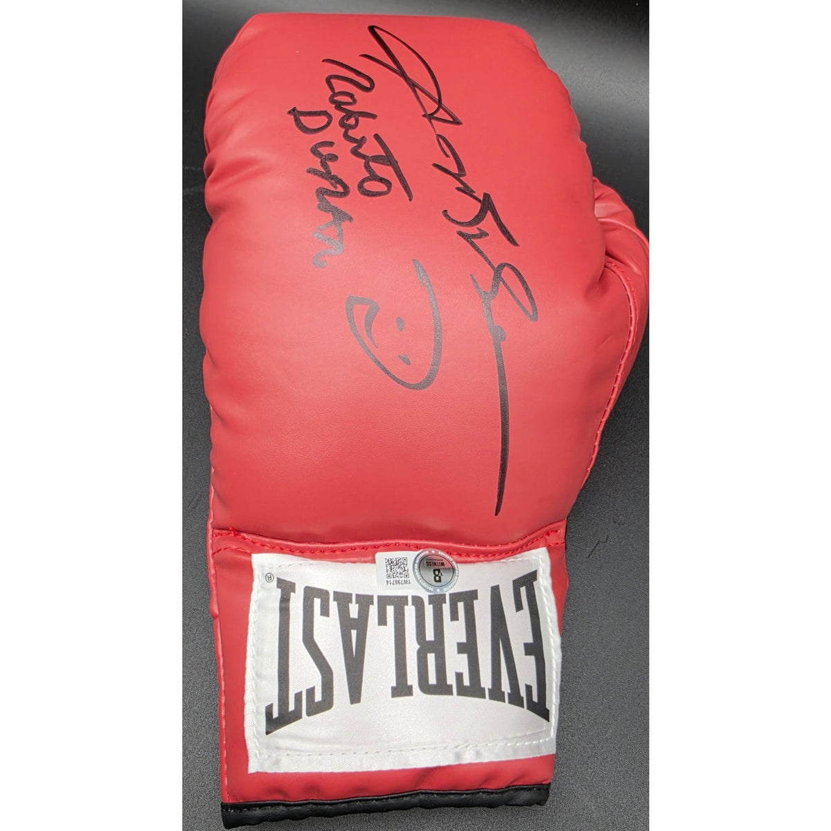 Roberto Duran Signed Everlast Boxing Glove & Framed 8x10 Photo Beckett PAAS COA
