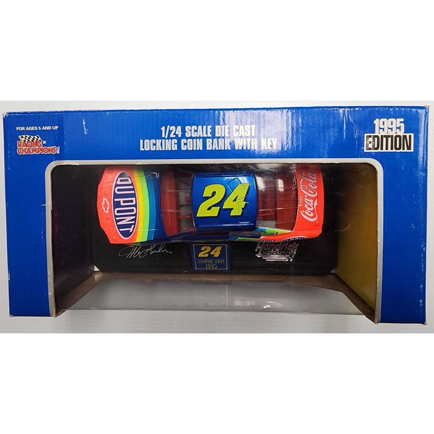 1995 Racing Champions 1/24 Jeff Gordon #24 DuPont Chevy Monte Carlo Die-Cast MIB