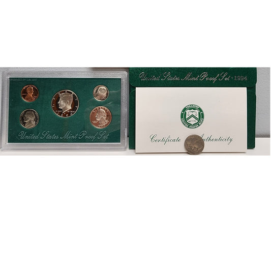 1994 U.S. Mint Proof Set and 1936 Buffalo Nickel • Collector Duo