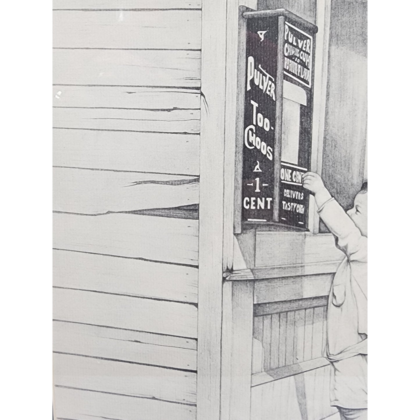 Paula Beck 1993 Signed Lithograph "Buying Too-Choos" Americana Art Ornate Frame