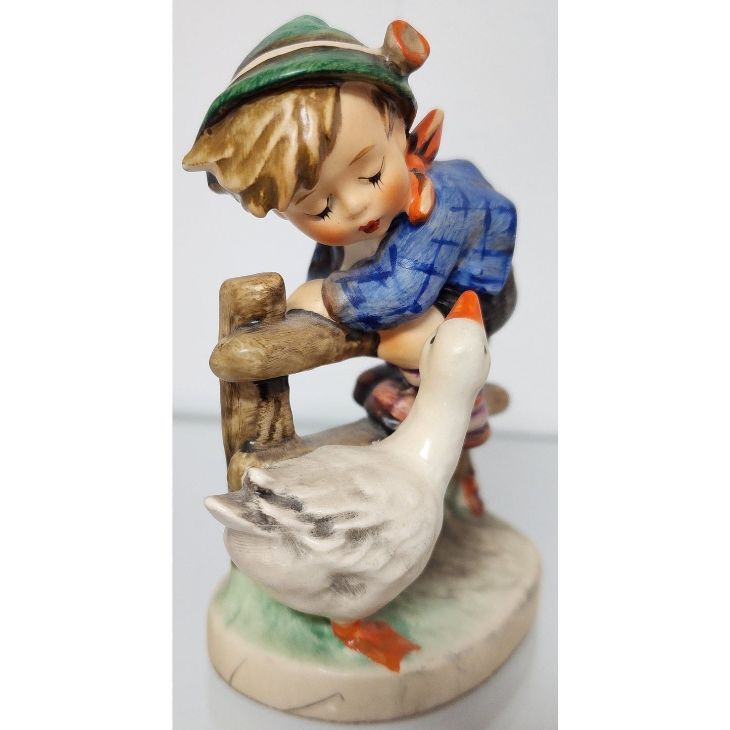 Goebel Hummel #195 2/0 “Barnyard Hero” TMK‑4 W. Germany Boy & Goose Figurine