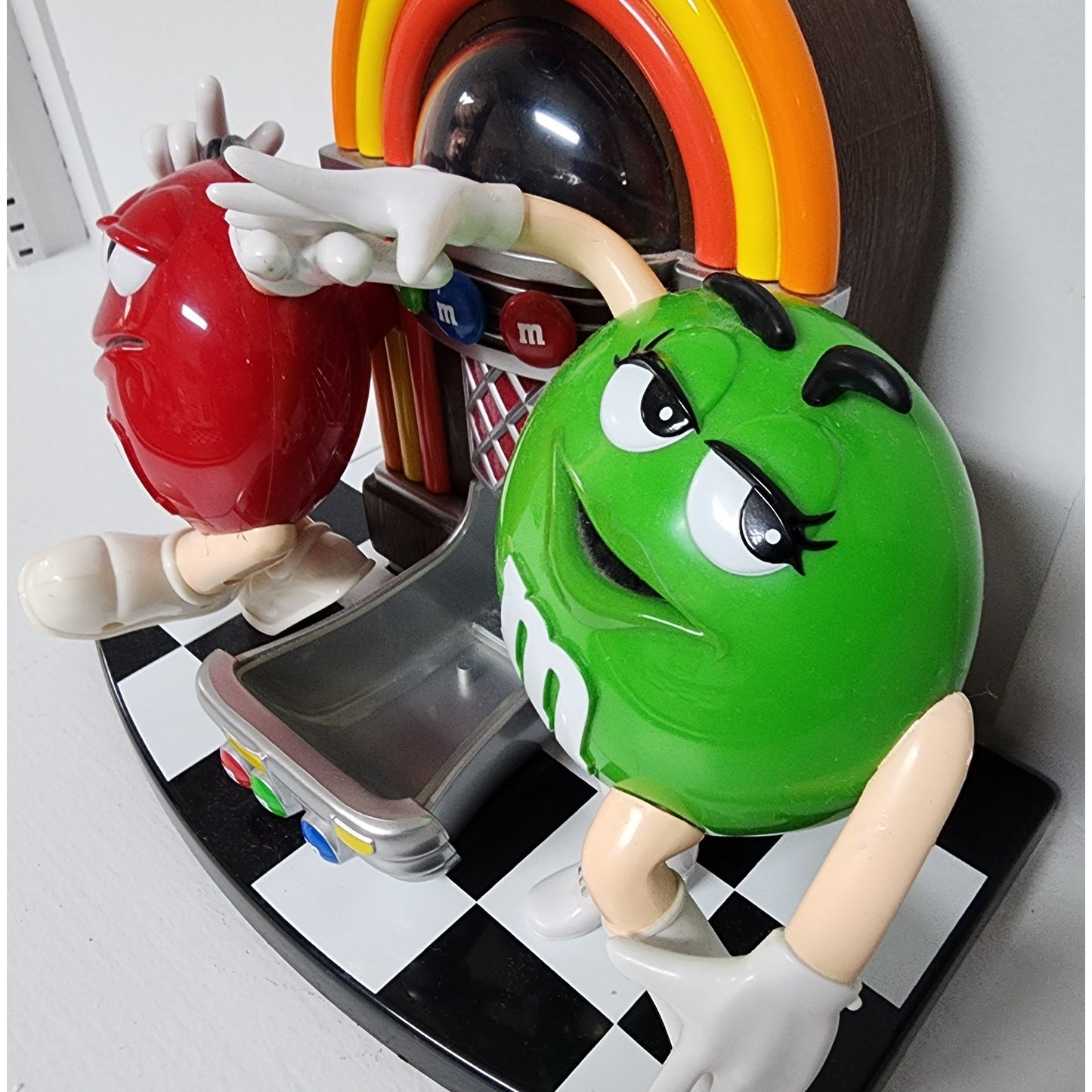Vintage M&M’s Candy Dispensers – Basketball Player, Saxophonist & Jukebox Set
