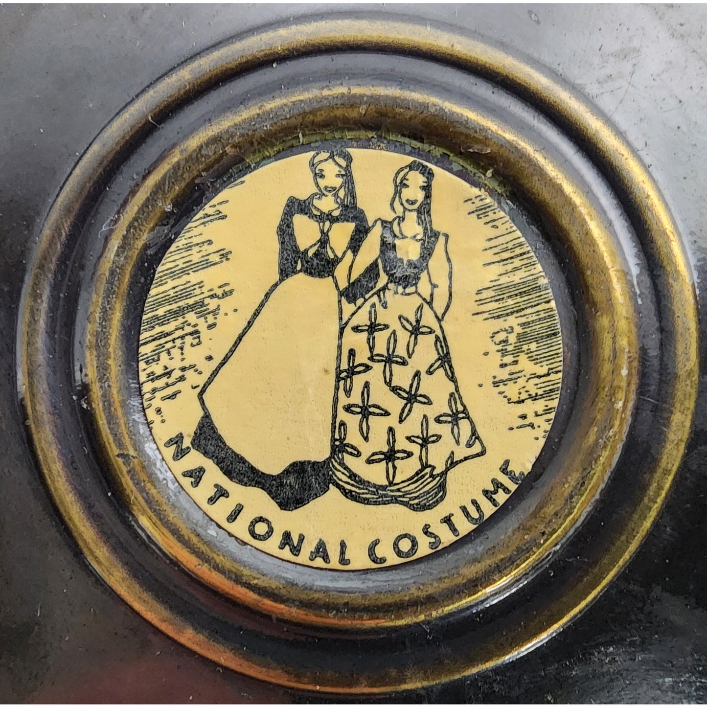 Vintage Tole Painted Silent Butler Roses + Brass Kobenhavn Trays & Flower Pot Lot