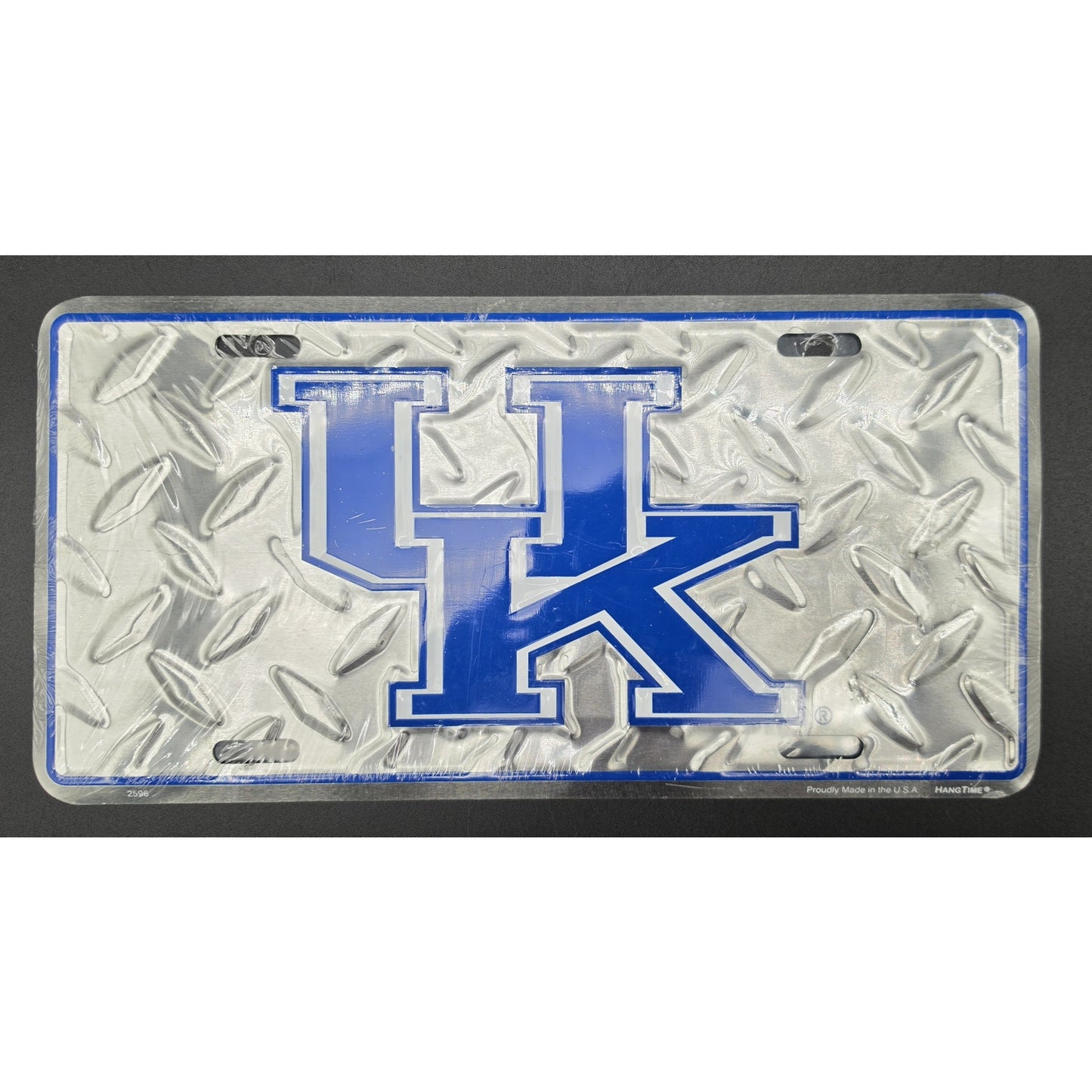 Vintage UK Wildcats Metal License Plate 6x12 New Wrap Diamond‑Stamp Licensed