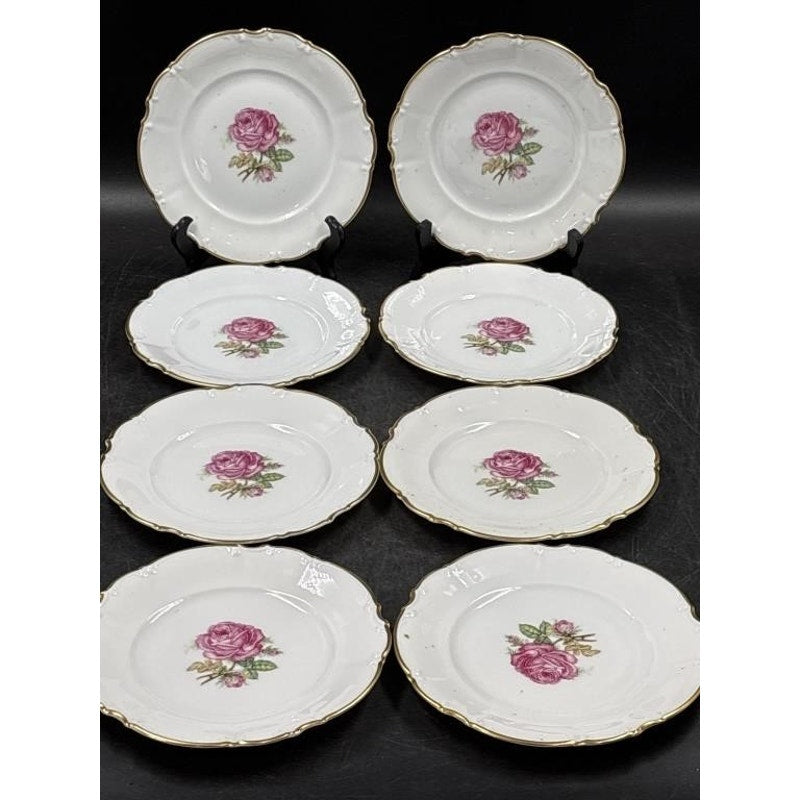 Set of 8 Vintage Hutschenreuther Selb Pasco “The Dundee” Salad Plates