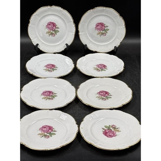 Set of 8 Vintage Hutschenreuther Selb Pasco “The Dundee” Salad Plates