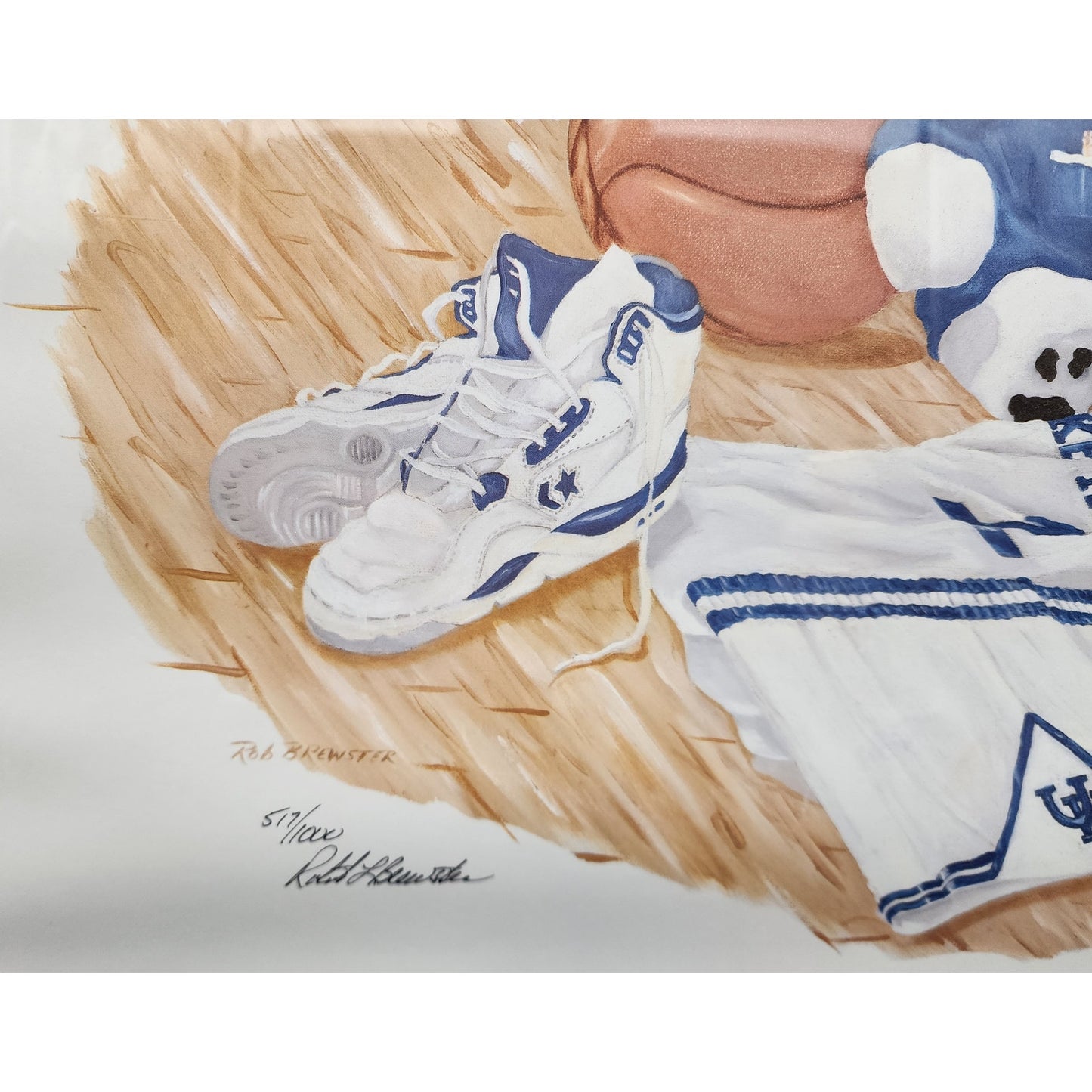 Puppy Love UK Wildcats Lithograph - Rob Brewster 517/1000 Framed Gold 24x18