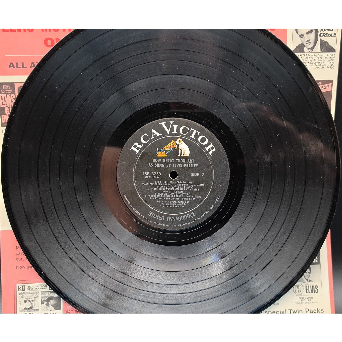 Elvis “How Great Thou Art” 1960s RCA Stereo LP – Good Jacket & Clean Vinyl