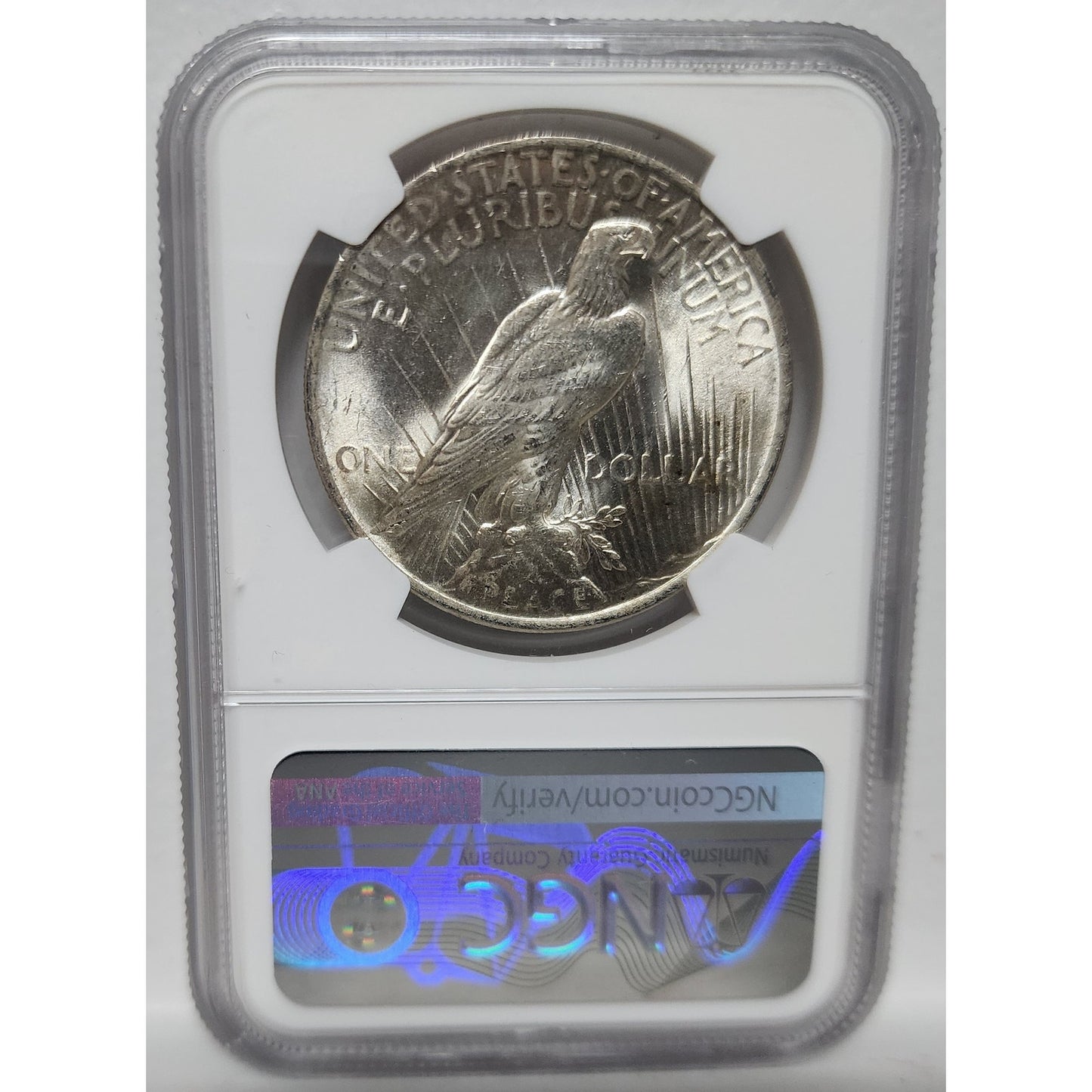 1898‑O Morgan & 1923 Peace $1 NGC MS63 Silver Set w/ Gift Display Box
