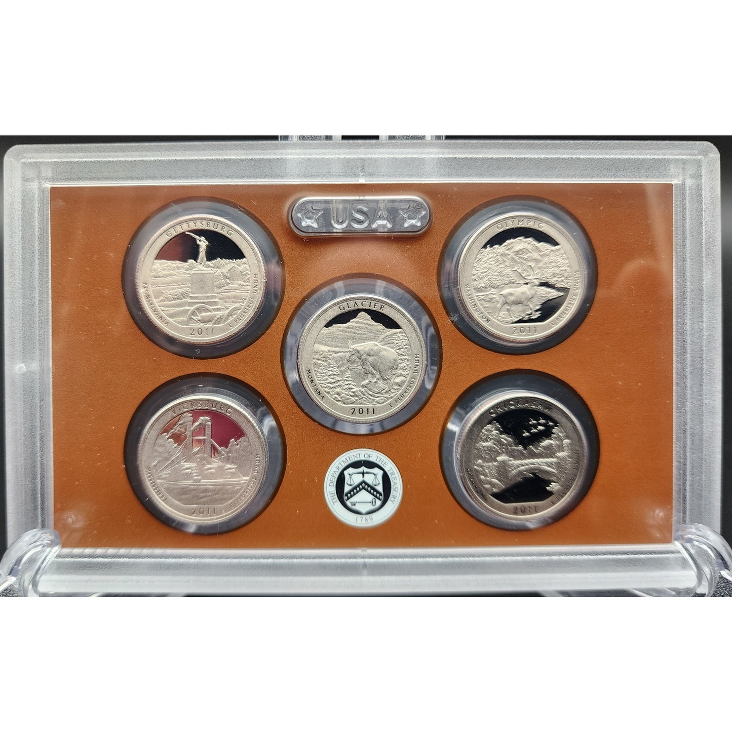 2011 US Mint 14‑Coin Proof Set w/ OGP COA + 1 oz Copper Buffalo Round