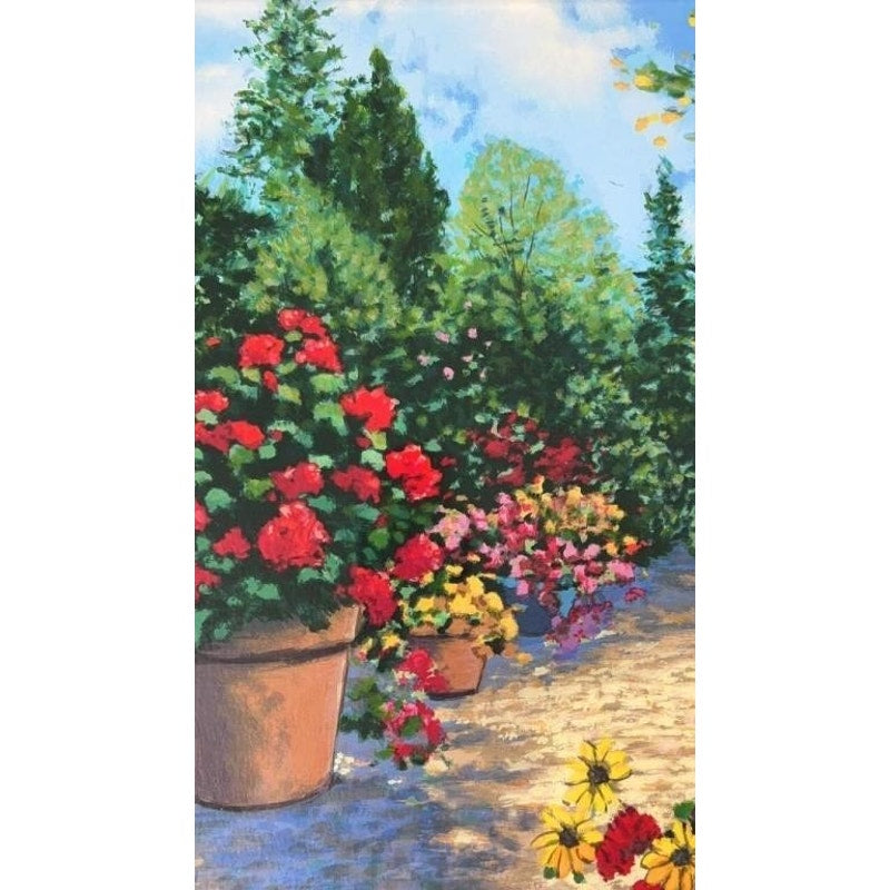 Schaefer Miles “Flowering Path” Seriolithograph #35/48 Gold Frame COA Appraisal